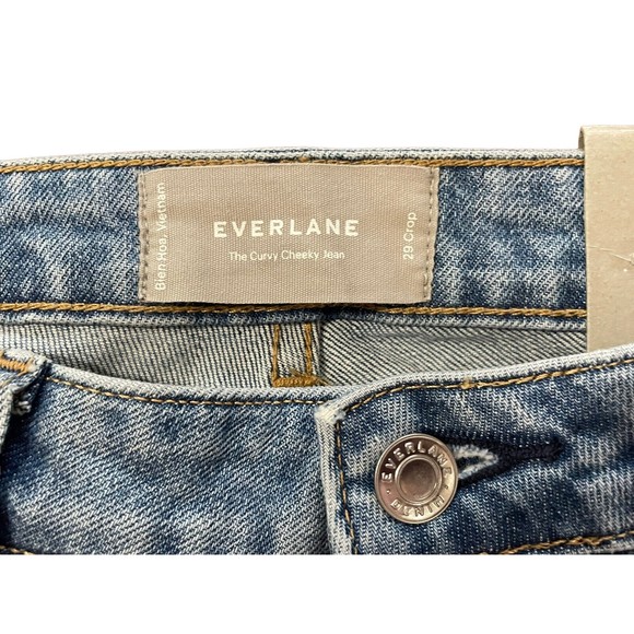 Everlane Jeans Womens Sz 29 Ankle The Curvy Cheeky High Rise Low Stretch Denim - Picture 13 of 16